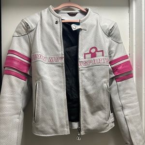 Icon women’s leather motorcycle jacket